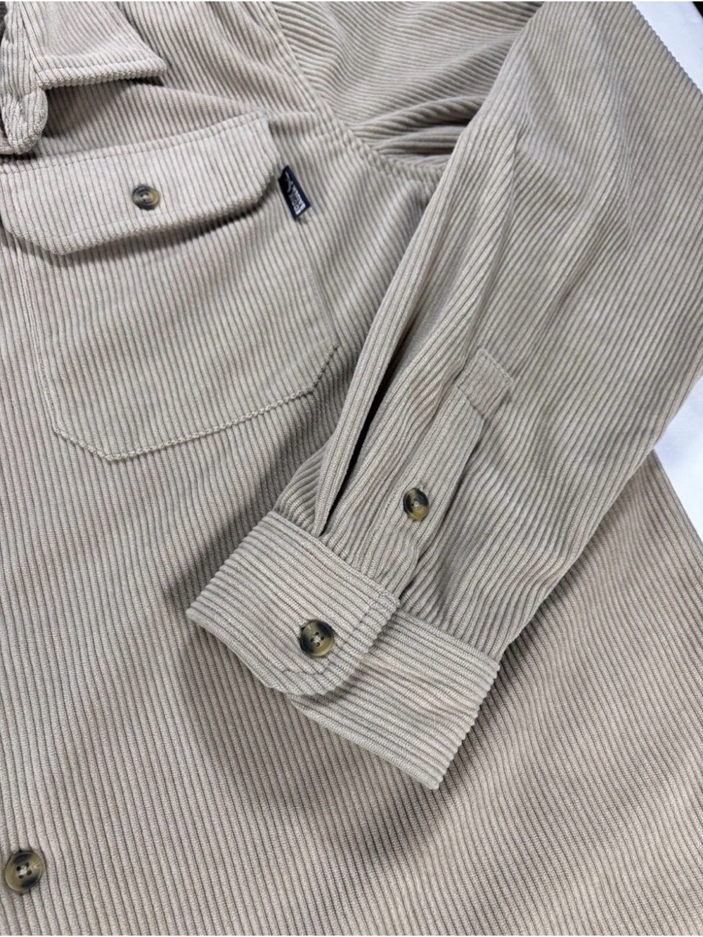 Eddie Bauer Men’s Large Ribbed/Corduroy  Long Sleeve Button Up Shacket